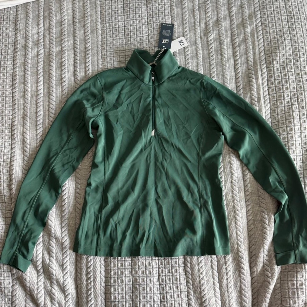 NWT Cutter & Buck green quarter zip jacket in XL